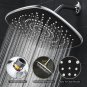Veken 7 Inch High Pressure Rain Shower Head Rectangle- Wide Coverage Rainfall St