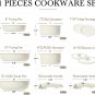 11Pcs Pots and Pans Set, Induction Kitchen Cookware Sets Non Stick with Removabl
