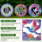 3 Pack Stainless Steel Wind Spinner Butterfly Dragonfly Hummingbird for Yard and