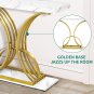 Gold Console Table, Modern Hallway Table for Entryway, 40 Inch Entryway Tables N