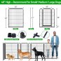 Dog Playpen Outdoor 24 Panels Heavy Duty Dog Pen 40" Height Puppy Playpen Indoor