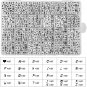 1440Pcs Acrylic Letter Beads White Cube Sorted Alphabet Beads for Jewelry Making