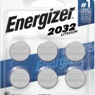 CR2032 Batteries, 3V Lithium Coin Cell 2032 Watch Battery,White (6 Count)