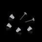 3Mm Invisible Plastic Earrings Blank Pins Stud Tiny Head Findings DIY Supplies (