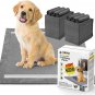 Charcoal Puppy Pads 23"X24" Standard Size, Odor-Control Carbon Dog Training Pads