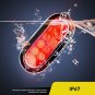 - TL-01 6" Oval Red LED Tail 2PCS W/Surface Mount Grommets Plugs IP65 Waterproof