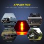 - TL-01 6" Oval Red LED Tail 2PCS W/Surface Mount Grommets Plugs IP65 Waterproof