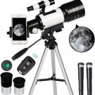 Telescope for Adults & Kids, 70Mm Aperture Refractor Telescopes (15X-150X) for A