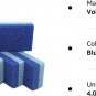 Foot Pumice Stone for Feet Hard Skin Callus Remover and Scrubber (Pack of 4) (Bl