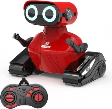 Robot Toys, Remote Control Robot Toy, RC Robots for Kids with LED Eyes, Flexible