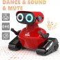 Robot Toys, Remote Control Robot Toy, RC Robots for Kids with LED Eyes, Flexible