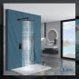 Matte Black Rainfall Shower System 12 Inch Shower Head Combo Set with Handheld S