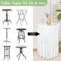Spandex Cocktail Table Cover 32X43 Inch Stretch Cocktail Tablecloth round Cockta