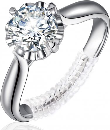 Ring Size Adjuster for Loose Rings, 12 Pack 4 Sizes for Any Ring Sizer, Invisibl