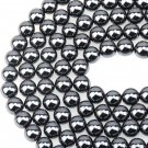 100PCS 8Mm Natural Hematite Beads Gemstone round Loose Beads for Jewelry Making