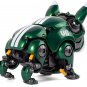 Bulldog Robot Garage Kit, 6.1'' Adjustable Action Robot Dog Toys, Fashionista An