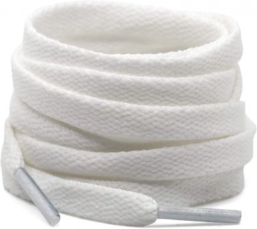 2 Pair Flat Shoe Laces 5/16" Wide Shoelaces for Athletic Running Sneakers Shoes
