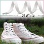 2 Pair Flat Shoe Laces 5/16" Wide Shoelaces for Athletic Running Sneakers Shoes