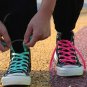 2 Pair Flat Shoe Laces 5/16" Wide Shoelaces for Athletic Running Sneakers Shoes