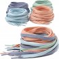 2 Pair Flat Shoe Laces 5/16" Wide Shoelaces for Athletic Running Sneakers Shoes