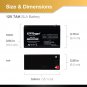 12V 7Ah Rechargeable Sealed Lead Acid Battery