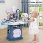 Toy Doctor Kit for Kids, Pet Care Play Set with Dog Doll, Stethoscope & Accessor