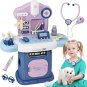 Toy Doctor Kit for Kids, Pet Care Play Set with Dog Doll, Stethoscope & Accessor