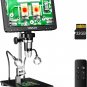 DM9 Pro 7" HDMI Digital Microscope 1200X with IPS Screen, 1080P 16MP Coin Micros