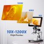 DM9 Pro 7" HDMI Digital Microscope 1200X with IPS Screen, 1080P 16MP Coin Micros