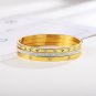 YIKOXI 3PCS Love Friendship Luck Gold Bracelets for Women Designer Jewelry Stain