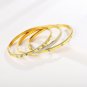 YIKOXI 3PCS Love Friendship Luck Gold Bracelets for Women Designer Jewelry Stain