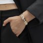 YIKOXI 3PCS Love Friendship Luck Gold Bracelets for Women Designer Jewelry Stain
