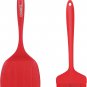 2 PCS Silicone Brush & Spatula Set - Heat-Resistant Non Stick Wide Spatula and L