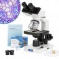 40X-2000X LED Binocular Compound Lab Microscope W/ Double Layer Mechanical Stage