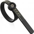 Ring Sizer 1-17  Measuring Tool with Magnified Glass, Reusable Finger Size Gauge