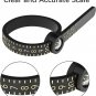 Ring Sizer 1-17 Measuring Tool with Magnified Glass, Reusable Finger Size Gauge