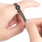 Ring Sizer 1-17 Measuring Tool with Magnified Glass, Reusable Finger Size Gauge