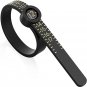 Ring Sizer 1-17 Measuring Tool with Magnified Glass, Reusable Finger Size Gauge