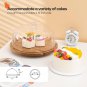 Rotating Cake Stand Wood Cake Stand with Turntable Base and Cover,Cake Display S
