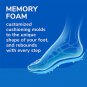 ® Air-Pillo® with Memory Foam Insoles, Unisex (Men 7-12) (Women 5-10), 1 Pair, T