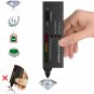 Diamond Tester Pen, High Accuracy Jewelry Diamond Tester+ 60X Mini LED Magnifyin
