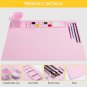 Silicone Painting Mat, Art Mat with Cup, Craft Paint Brush Cleaner Tool, Artist