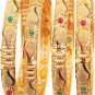 Indian Bollywood Finely Hand Engraved Peeled Metal Pretty Mesh Work Jaipur Meena