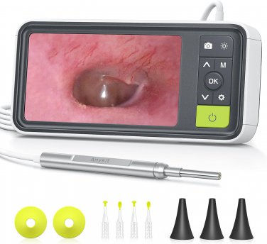 Digital Otoscope with Gyroscope, 4.5 Inches Screen, 3.9Mm Ear Scope Camera with