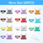 120Pcs Car Fuse Kit - Replacement Fuses Assortment Kit for Car/Rv/Truck/Motor (2