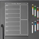 Acrylic Magnetic Menu Board for Kitchen,Acrylic Weekly Calendar for Fridge,Acryl