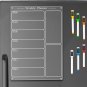 Acrylic Magnetic Menu Board for Kitchen,Acrylic Weekly Calendar for Fridge,Acryl