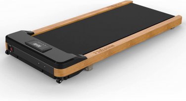 under Desk Treadmill, Wood Electric Treadmill with Remote Control, Walking Joggi
