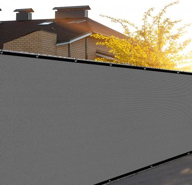 4'X50' Charcoal Fence Privacy Screen, Fence Covering Privacy of HDPE Shade Fabri