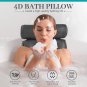 Bath Pillow, Non-Slip Bathtub Pillow with 6 Strong Suction Cups, Ergonomic Bath